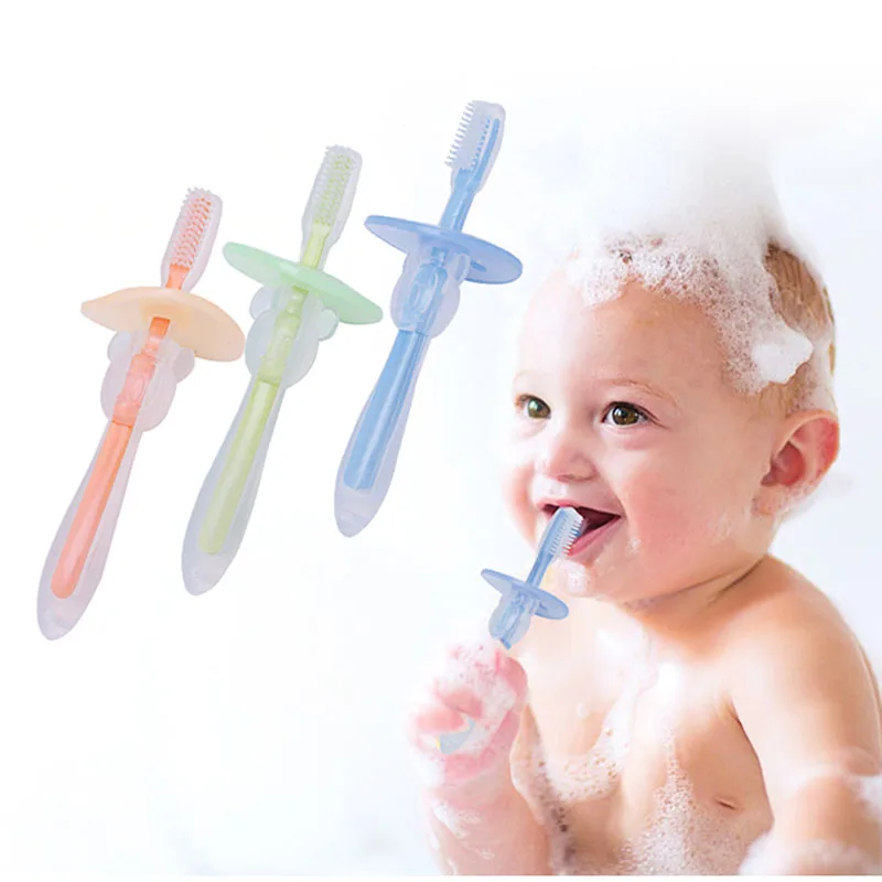 Baby Teethers Baby Soft-bristled Toothbrush for Children teeth Cute Training Toothbrushes baby dental care tooth brush Teether
Baby Teethers Baby Soft-bristled Toothbrush for Children teeth Cute Training Toothbrushes baby dental care tooth brush Teether