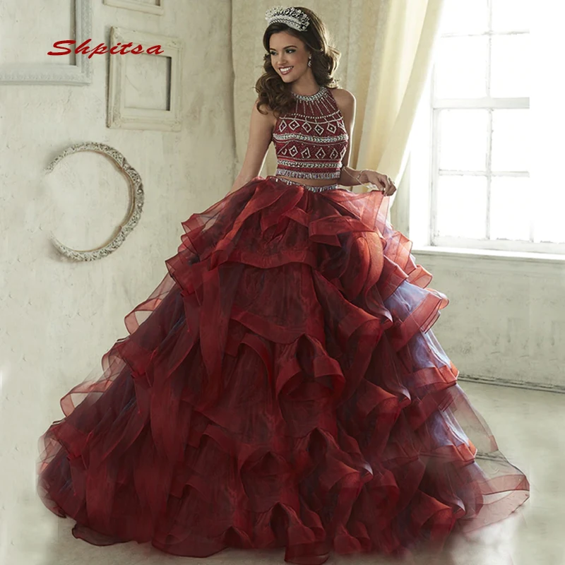 Роскошные платья с кристаллами в стиле Quinceanera женское фатиновое длинное платье принцессы для выпускного 16-летнего 15-летнего милого платья 16
Роскошные платья с кристаллами в стиле Quinceanera женское фатиновое длинное платье принцессы для выпускного 16-летнего 15-летнего милого платья 16