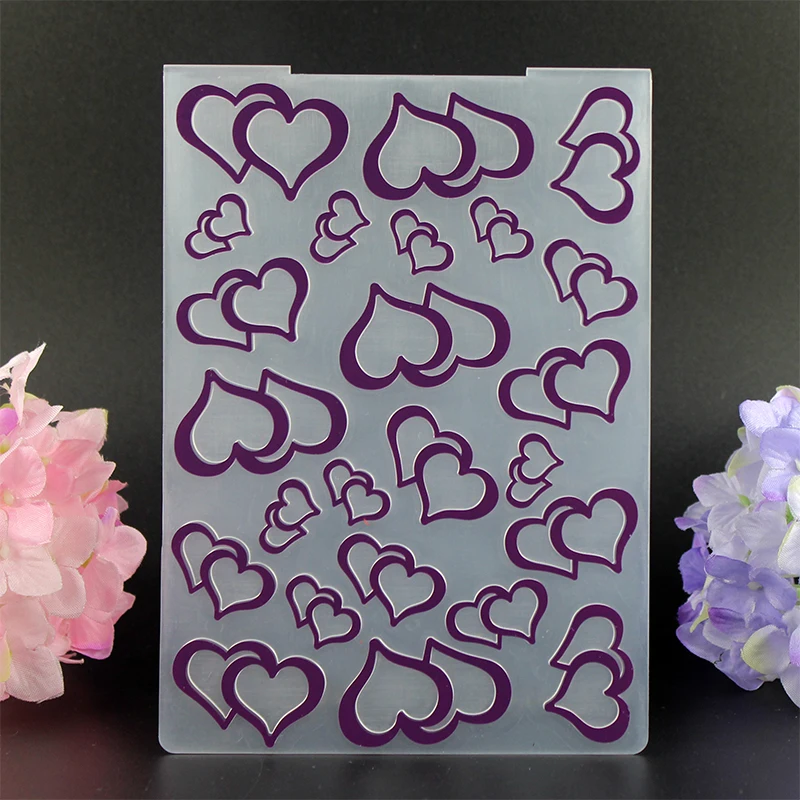 

YLEF049 Love Plastic Embossing Folder For Scrapbook Stencils DIY Photo Album Cards Making Decoration Template Mold 10.5*14.5cm