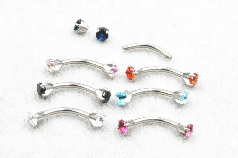 LOT50pcs Бесплатная доставка пирсинг для тела ювелирные изделия-винт CZ драгоценные камни пирсинг для бровей плотно прилегающий бар изогнутый пирсинг штанги 16g пирсинг Новинка
LOT50pcs Бесплатная доставка пирсинг для тела ювелирные изделия-винт CZ драгоценные камни пирсинг для бровей плотно прилегающий бар изогнутый пирсинг штанги 16g пирсинг Новинка