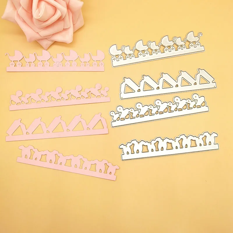 Фото Baby Shower указан с днем рождения края границы резки металла умирает резак Ножи для