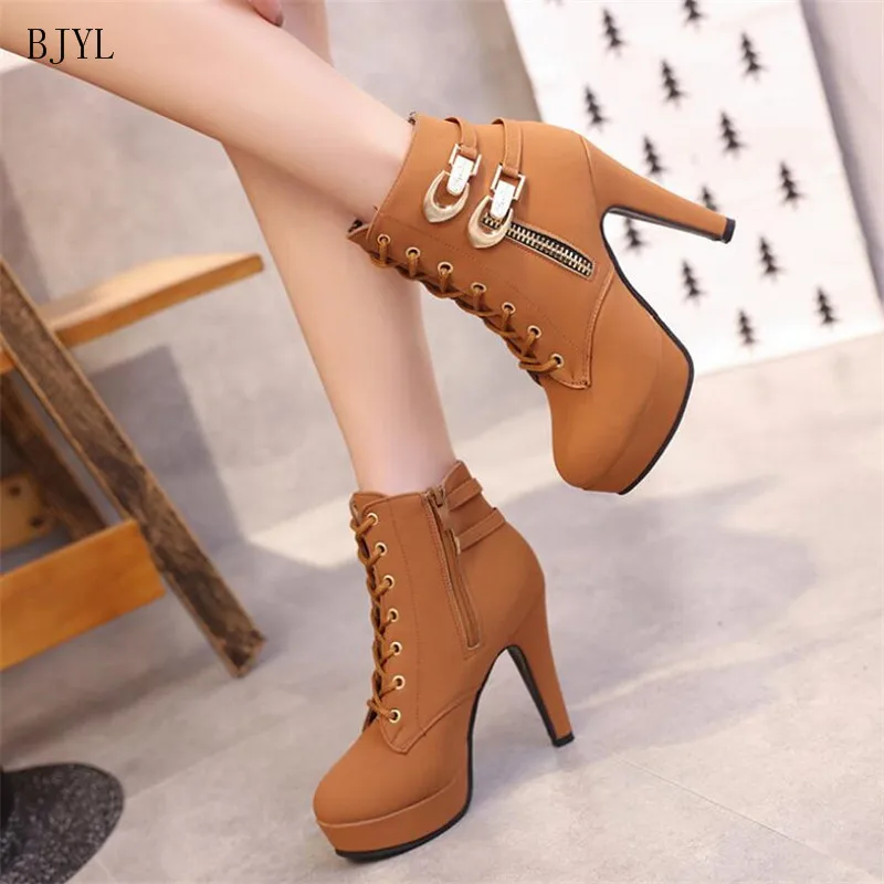 BJYL Women Boots For Platform High Heels Female Lace Up Shoes Woman Buckle Ankle Short Boot Zip Casual Ladies Footwear B159
BJYL Women Boots For Platform High Heels Female Lace Up Shoes Woman Buckle Ankle Short Boot Zip Casual Ladies Footwear B159