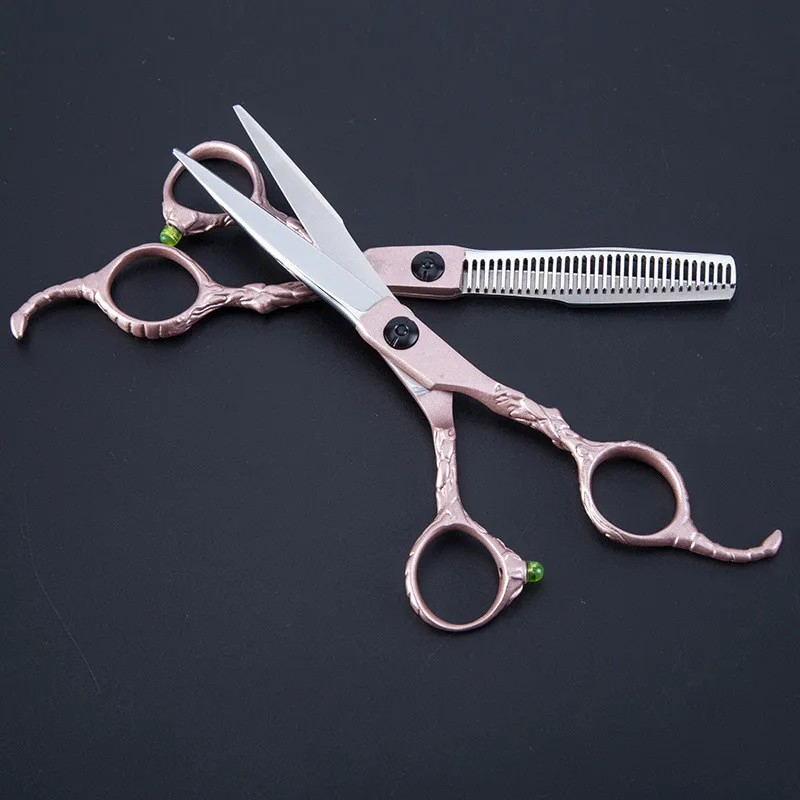 Professional hairdressing Scissors 9cr13 rose gold Scorpion Hair Barber scissors set Scissors Hair Scissors quality Salon 6 inch
Professional hairdressing Scissors 9cr13 rose gold Scorpion Hair Barber scissors set Scissors Hair Scissors quality Salon 6 inch