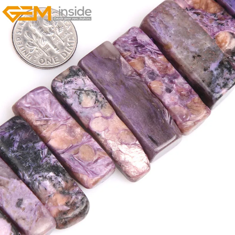 Gem-inside AAA Natural Natural Purple Charoite Beads Flat Stick Point Beads For Jewelry Making Strand 15'' DIY
Gem-inside AAA Natural Natural Purple Charoite Beads Flat Stick Point Beads For Jewelry Making Strand 15'' DIY