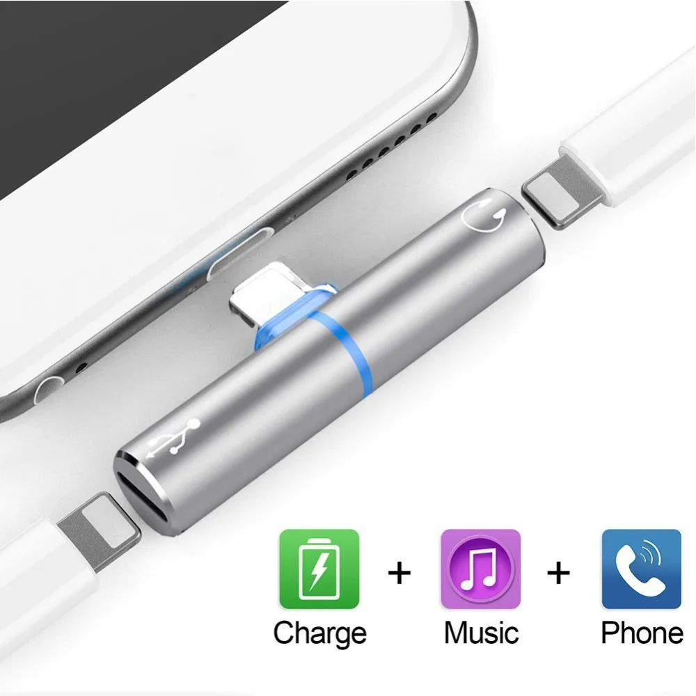 Charging Audio Adapter For iphone 7 8 plus X iOS For Osmo Live Show Aux Adapter Charger Adaptateur Splitter Earphone Jack Cable
Charging Audio Adapter For iphone 7 8 plus X iOS For Osmo Live Show Aux Adapter Charger Adaptateur Splitter Earphone Jack Cable