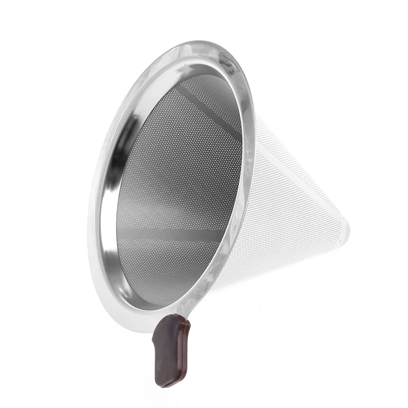 VFGTERTE 1PC Portable Metal Stainless Steel Coffee Filter Funnel /V-type Cup Filters Tea Tool 99*60mm/115*85mm
VFGTERTE 1PC Portable Metal Stainless Steel Coffee Filter Funnel /V-type Cup Filters Tea Tool 99*60mm/115*85mm