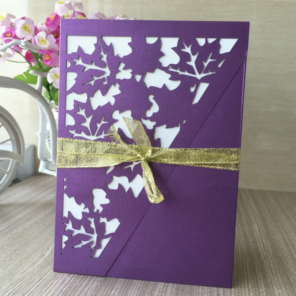 100pcs Wedding Invitations Card Laser Cut Maple leaf Invitation Cards Birthday/Baby Shower/Business/ Christmas Party No Inners
100pcs Wedding Invitations Card Laser Cut Maple leaf Invitation Cards Birthday/Baby Shower/Business/ Christmas Party No Inners