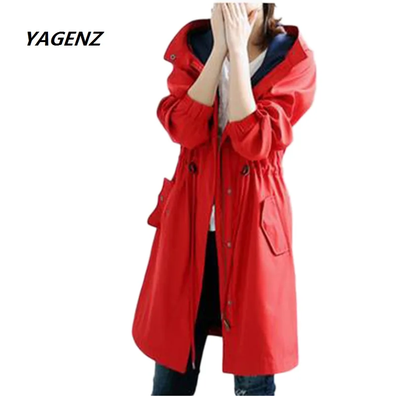 Windbreaker female long section 2019 new hooded waist spring loose loose casual Style waterproof windproof jacket Windbreaker
Windbreaker female long section 2019 new hooded waist spring loose loose casual Style waterproof windproof jacket Windbreaker
