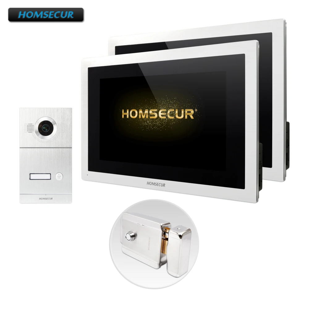 HOMSECUR 10" AHD Video&Audio Smart Doorbell with Aluminium Alloy Camera 170 Degree BC121HD-1S+BM114HD-S
HOMSECUR 10" AHD Video&Audio Smart Doorbell with Aluminium Alloy Camera 170 Degree BC121HD-1S+BM114HD-S