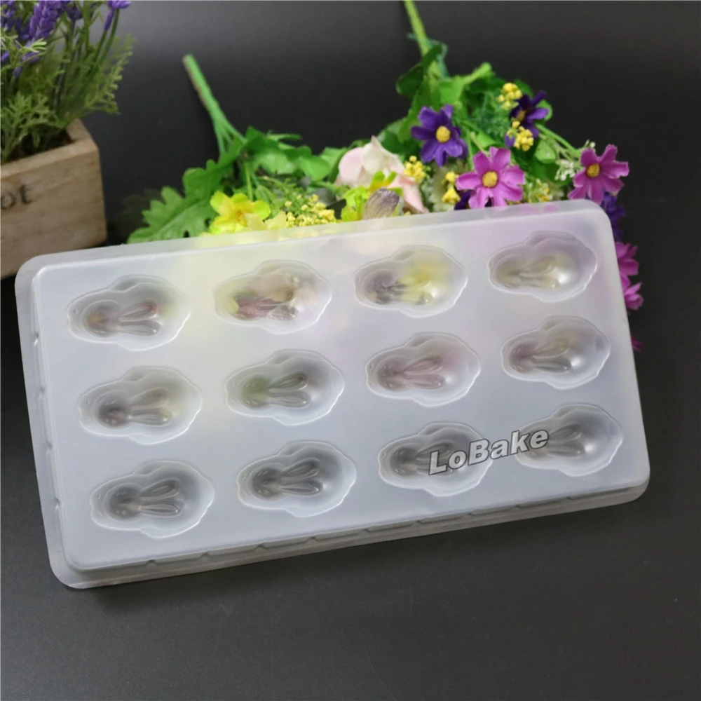 (5pcs/lot) Brand new 12 cavities Bunny Rabbit shape PP Plastic Chocolate mooncake pudding ice cube cookie sweet dessert Mold
(5pcs/lot) Brand new 12 cavities Bunny Rabbit shape PP Plastic Chocolate mooncake pudding ice cube cookie sweet dessert Mold