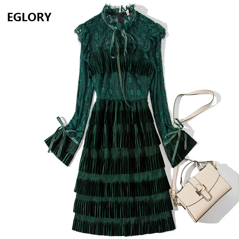 Vintage Retro Dress 2019 Spring Fashion Party Event Vestidos Women Lace Velour Patchwork Flare Sleeve Slim Fitted Dress Mujer
Vintage Retro Dress 2019 Spring Fashion Party Event Vestidos Women Lace Velour Patchwork Flare Sleeve Slim Fitted Dress Mujer