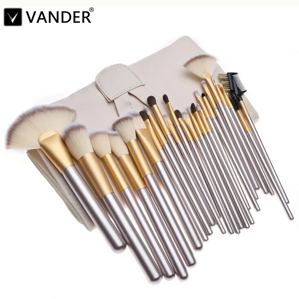 Vander Makeup Brushing Brush Set 24 pcs Professional Cosmetic Kits Foundation Powder Blush Eyeliner Artist Brushes Tool w/Bag
Vander Makeup Brushing Brush Set 24 pcs Professional Cosmetic Kits Foundation Powder Blush Eyeliner Artist Brushes Tool w/Bag