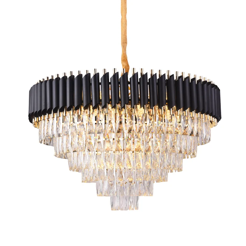 Good Quality K9 Crystal Chandelier Suspension Lighting Luminaires Hanging Lustre for Restaurant Crystal American Style Lamp
Good Quality K9 Crystal Chandelier Suspension Lighting Luminaires Hanging Lustre for Restaurant Crystal American Style Lamp