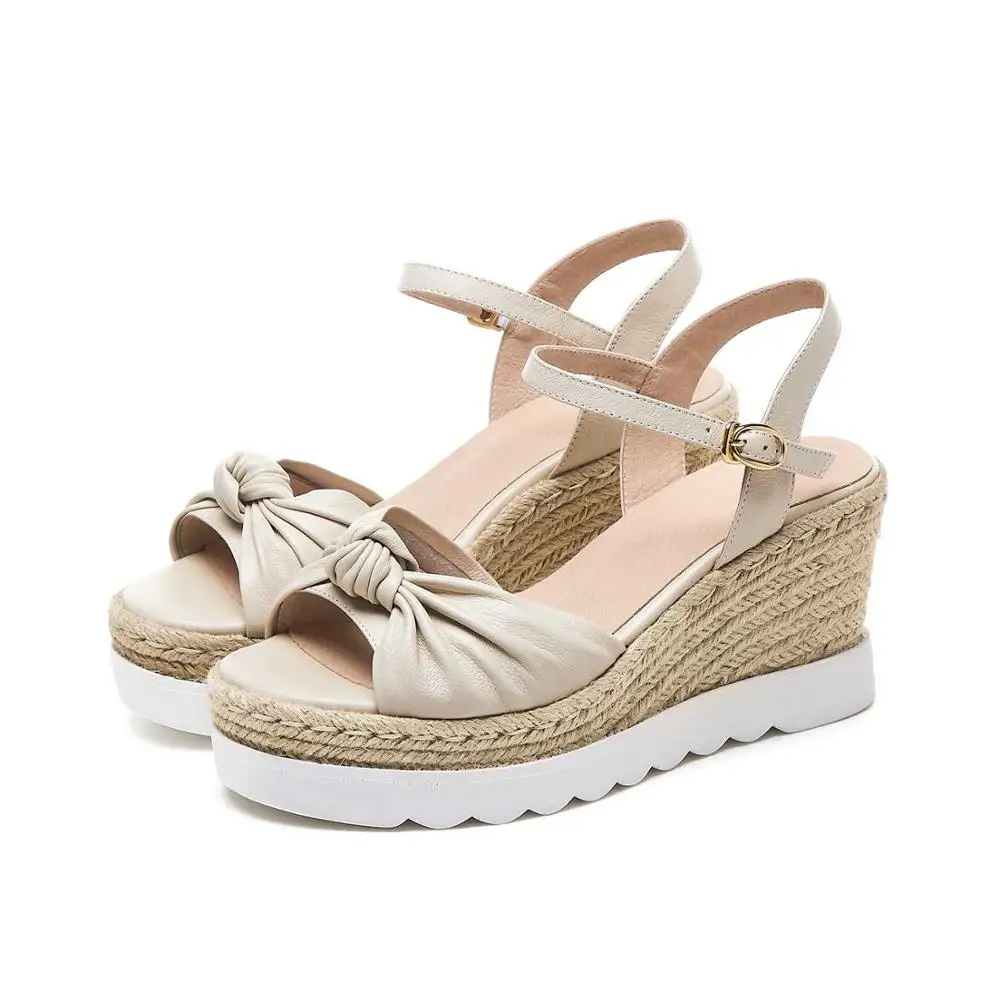 Krazing Pot natural leather buckle strap straw decoration peep toe butterfly-knot decoration wedges platform summer shoes L17
Krazing Pot natural leather buckle strap straw decoration peep toe butterfly-knot decoration wedges platform summer shoes L17