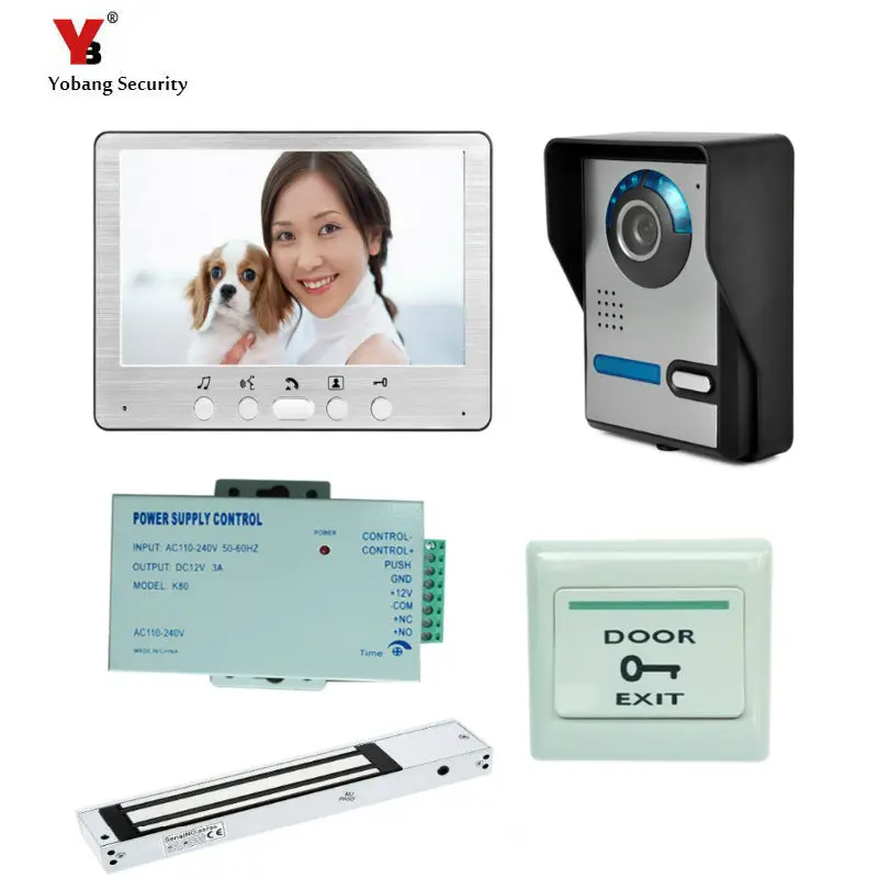 Yobang Security Freeship 7'' Wired Video Door Phone System video Intercom Doorbell Indoor Monitor Waterproof Outdoor IR Cam
Yobang Security Freeship 7'' Wired Video Door Phone System video Intercom Doorbell Indoor Monitor Waterproof Outdoor IR Cam