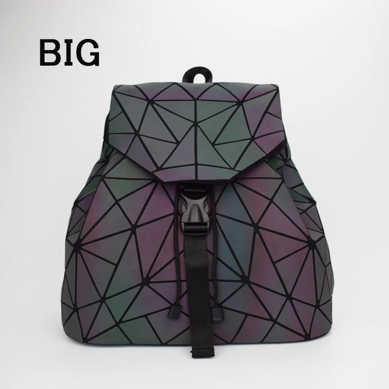 Женский рюкзак с лазерной печатью ранец на плечо геометрическим узором школьная