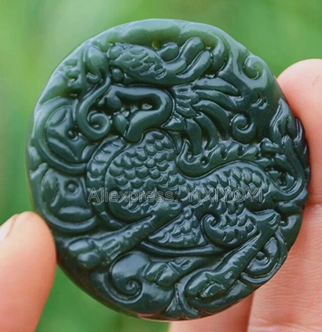 Natural Green HeTian Jade Carved Chinese Kylin Dragon Amulet Lucky Pendant + Free Rope Necklace Certificate Fine Jewelry
Natural Green HeTian Jade Carved Chinese Kylin Dragon Amulet Lucky Pendant + Free Rope Necklace Certificate Fine Jewelry