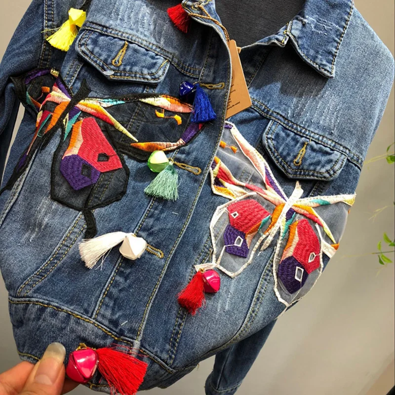 2019 Women Plus Size XL long basical jeans jacket coat Bleach Full Sleeves Single Breast Slim Women Denim Jacket
2019 Women Plus Size XL long basical jeans jacket coat Bleach Full Sleeves Single Breast Slim Women Denim Jacket