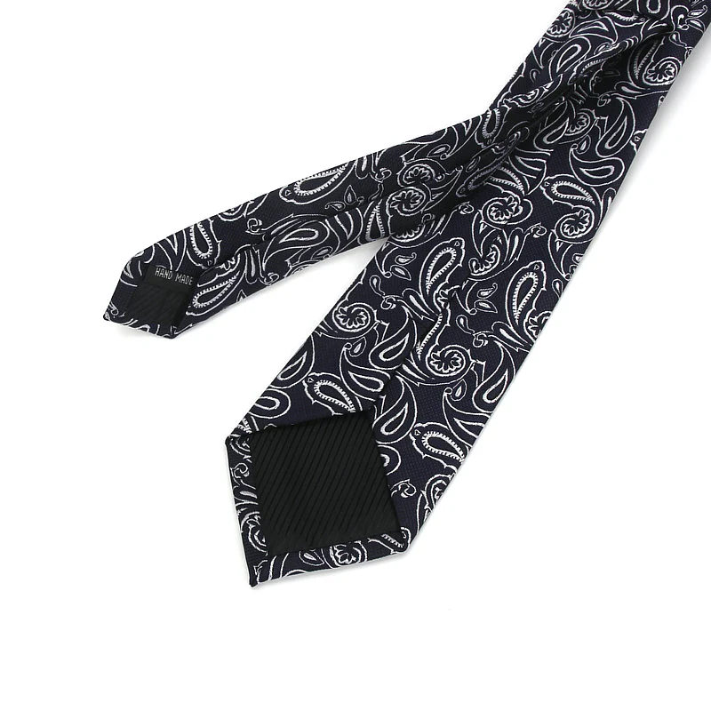 Заводской мужской цветочный узкий галстук 7 см Пейсли для мужчин Свадебный