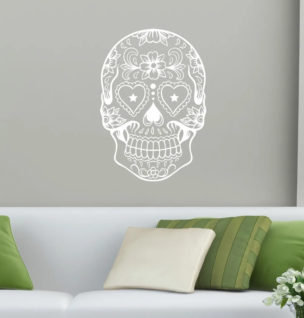 Sugar Skull Head Wall Decal Wall Art Home Decor Wall Sticker Skull Boys Room Living Room Wall Mural Art Vinyl Decoration M-50
Sugar Skull Head Wall Decal Wall Art Home Decor Wall Sticker Skull Boys Room Living Room Wall Mural Art Vinyl Decoration M-50