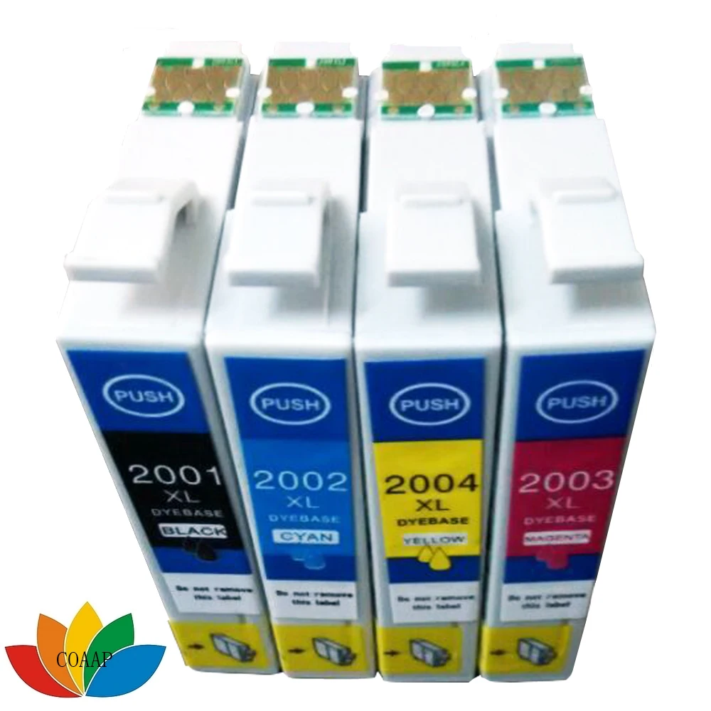 4pcs Compatible T2001 T2002 T2003 T2004 Ink Cartridge for Epson Workforce WF-2510 WF-2520 WF-2530 WF-2540 inkjet Printer T200 XL
4pcs Compatible T2001 T2002 T2003 T2004 Ink Cartridge for Epson Workforce WF-2510 WF-2520 WF-2530 WF-2540 inkjet Printer T200 XL