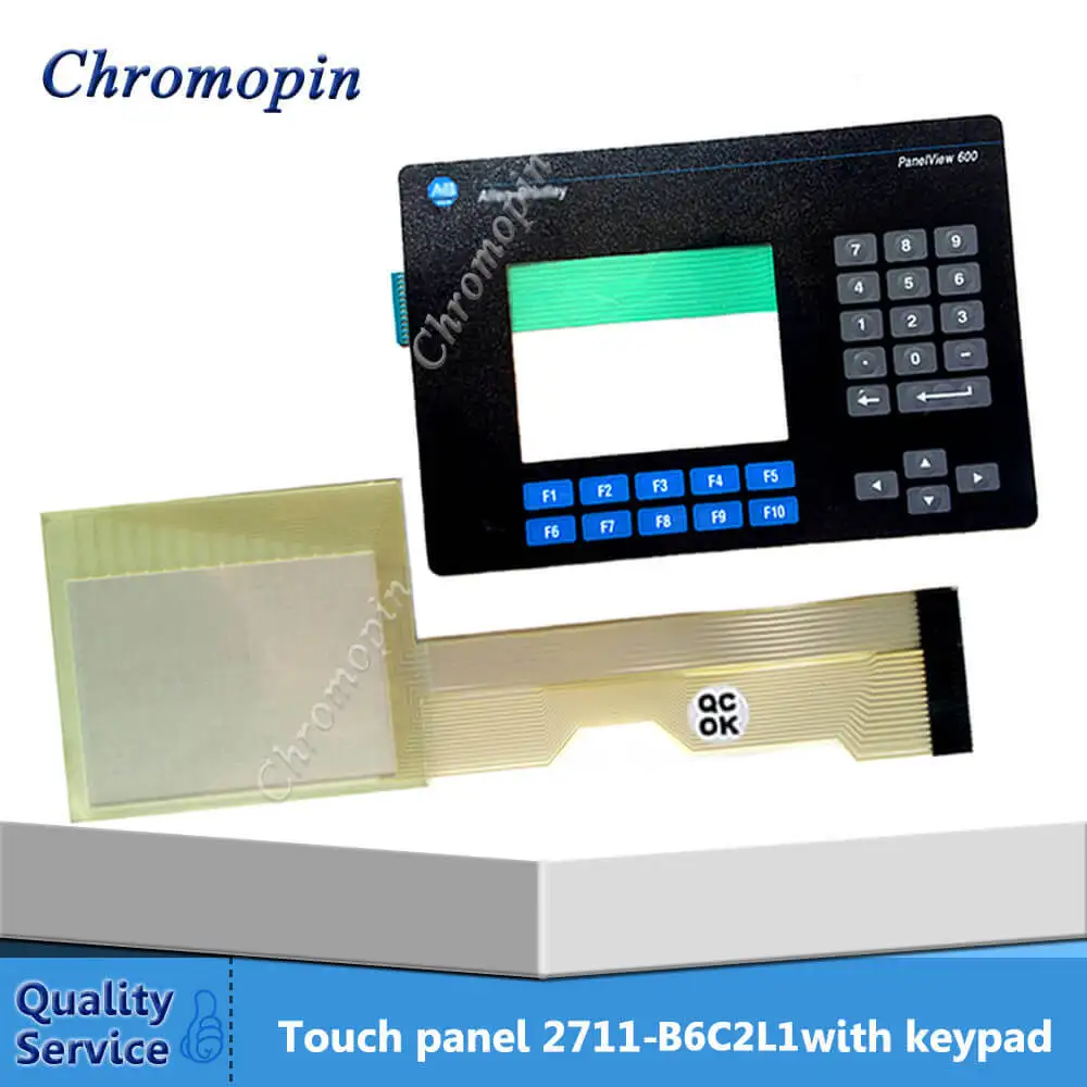 Touch panel screen for AB Panel View 600 2711-B6C16L1 2711-B6C2L1 2711-B6C3L1 with Membrane keyboard
Touch panel screen for AB Panel View 600 2711-B6C16L1 2711-B6C2L1 2711-B6C3L1 with Membrane keyboard