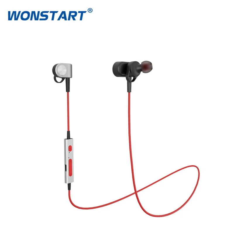 Wonstart TS01 беспроводные Bluetooth наушники спортивные шейные с микрофоном для Xiaomi iPhone