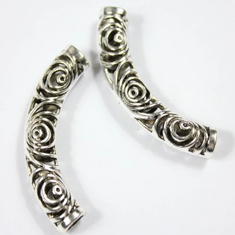 Aaazee 2PCS 6mm Hole Antique Silver Hollowed Finding Tube for Bracelet and Necklace, 50mm Long TU51
Aaazee 2PCS 6mm Hole Antique Silver Hollowed Finding Tube for Bracelet and Necklace, 50mm Long TU51