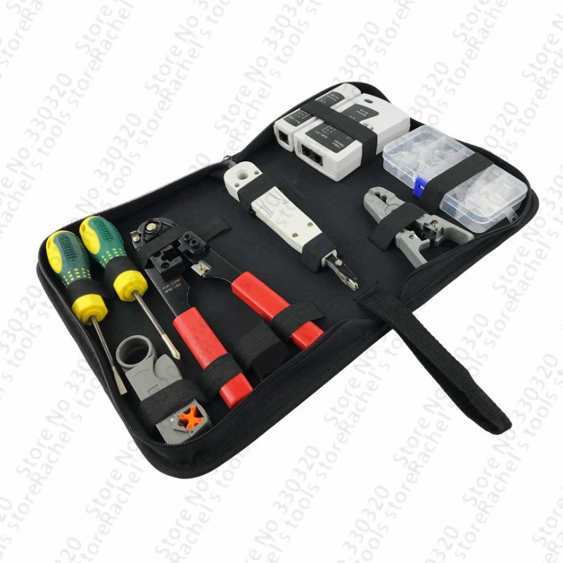 8pcs/set Professional RJ45 CAT5 CAT5e Portable PC LAN Network Tool Kit Utp Cable Tester Plier Crimp Crimper Plug Clamp
8pcs/set Professional RJ45 CAT5 CAT5e Portable PC LAN Network Tool Kit Utp Cable Tester Plier Crimp Crimper Plug Clamp