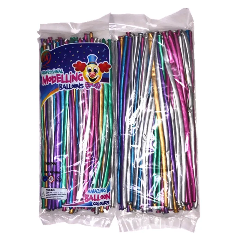 10pcs Shiny Chrome Metallic Balloon 1.8g Long Shape Magic Balloon 260 Strip Performance Balloon Wedding Birthda Party Decoration
10pcs Shiny Chrome Metallic Balloon 1.8g Long Shape Magic Balloon 260 Strip Performance Balloon Wedding Birthda Party Decoration