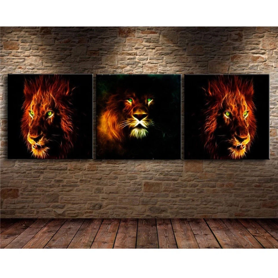 HD Printed Modern Painting On Canvas 3 Panel Abstract Lion Modular Picture Wall Art Home Decoration Posters Frame Living Room
HD Printed Modern Painting On Canvas 3 Panel Abstract Lion Modular Picture Wall Art Home Decoration Posters Frame Living Room
