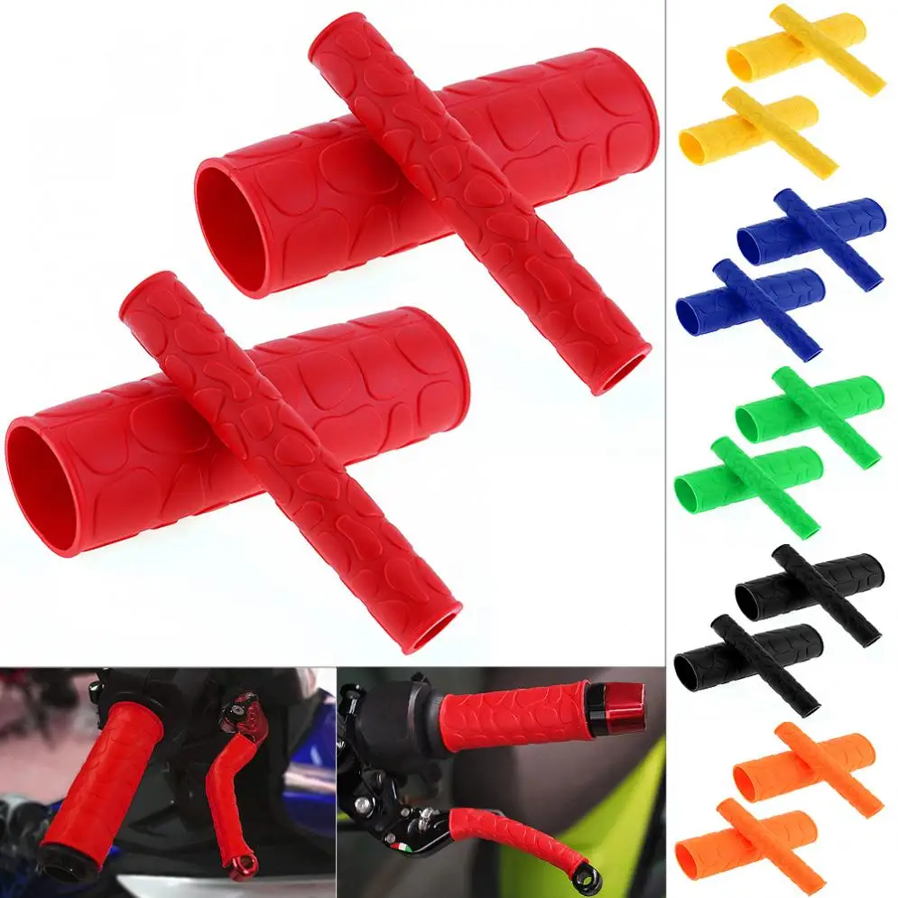 1 Pair 106 MM Universal Soft TRP Motorcycle Handle Grips with Pattern and 2 Pcs Handbrake Covers for Motorcycle
1 Pair 106 MM Universal Soft TRP Motorcycle Handle Grips with Pattern and 2 Pcs Handbrake Covers for Motorcycle