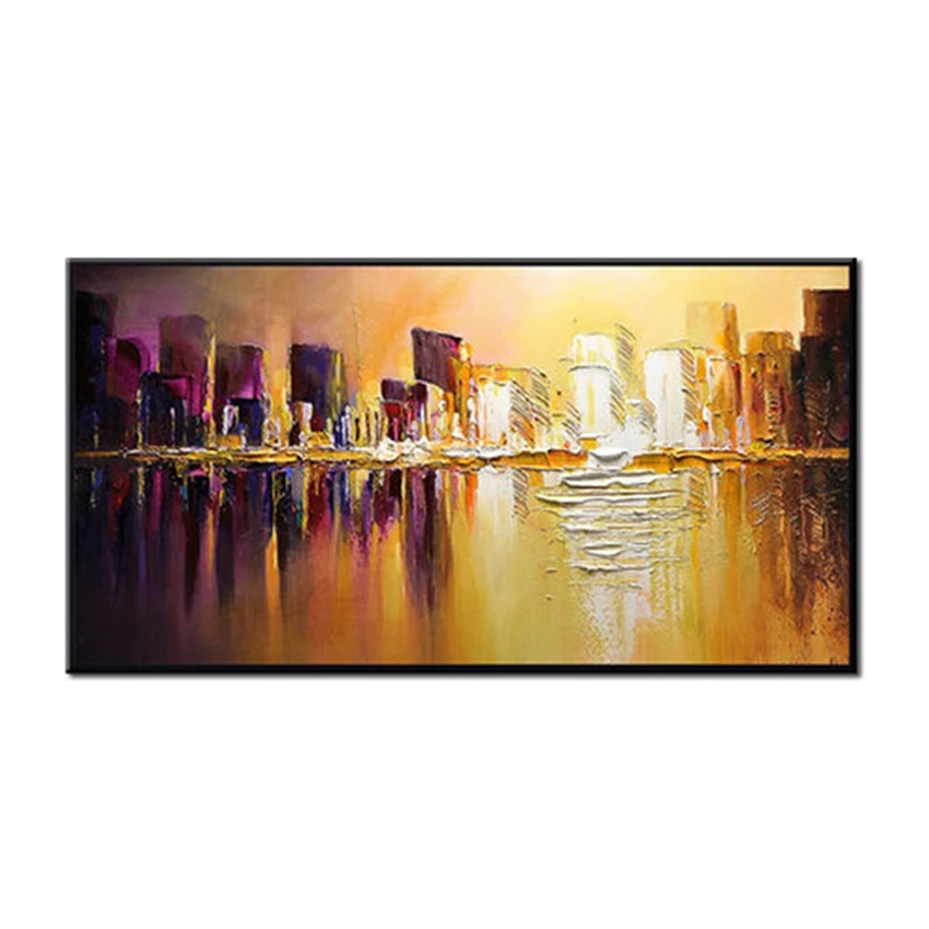 100% Hand Painted Abstract City Oil Painting Canvas Art No Frame Free Shipping Handmade Wall Decor Art Oil Painting For Bedroom
100% Hand Painted Abstract City Oil Painting Canvas Art No Frame Free Shipping Handmade Wall Decor Art Oil Painting For Bedroom