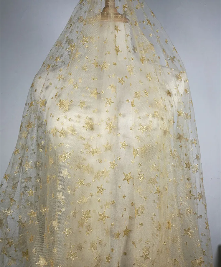 free shipping Golden Hot Stars Mesh Lace Cloth Starry Curtain Dress Half Skirt Clothing Fabric
free shipping Golden Hot Stars Mesh Lace Cloth Starry Curtain Dress Half Skirt Clothing Fabric