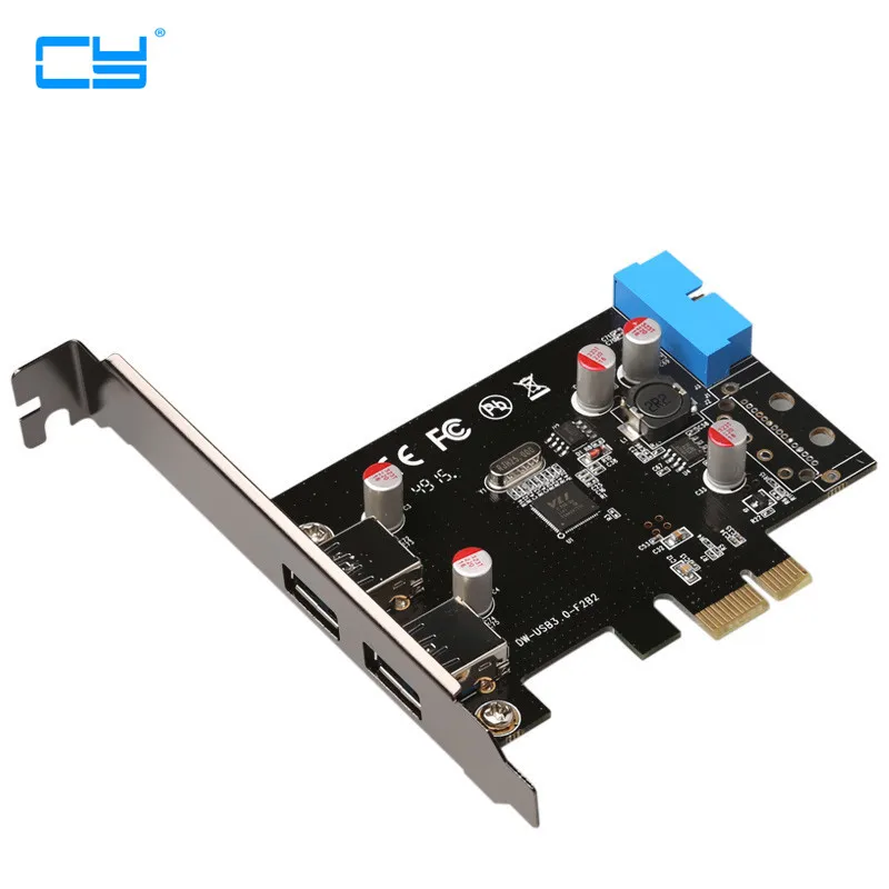 SuperSpeed 2 порта USB 3 0 19 pin USB3.0 PCI E Express pcie материнская плата 20P 20 разъем Chipest VL805 оптовая