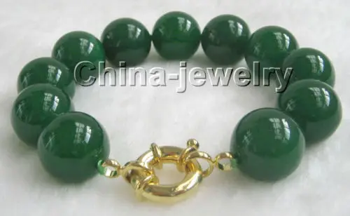 Shining 8" 18mm perfect round green jade bracelet-moonlight clasp @^Noble style Natural Fine jewe FREE SHIPPING
Shining 8" 18mm perfect round green jade bracelet-moonlight clasp @^Noble style Natural Fine jewe FREE SHIPPING