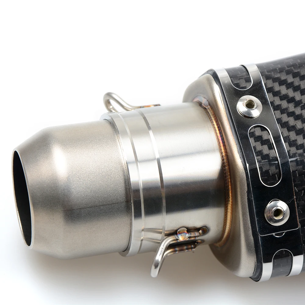 Motorcycle Real carbon fiber exhaust Exhaust Muffler pipe For Honda CBR650F CB650F 2014 2015 CBR 600 F2 F3 F4 CB600 Hornet | Автомобили и