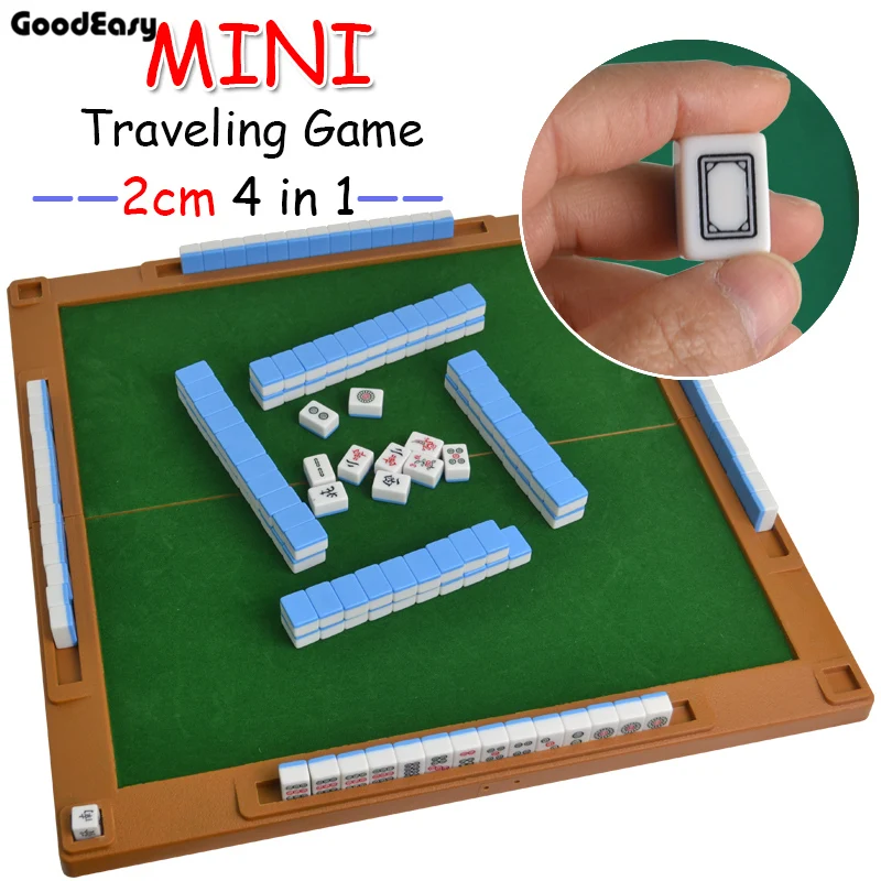 4 in 1 Traveling Mahjong Game Portable Mini Mahjong with mini foldable table Home Games Chinese Funny Family Table Board Game
4 in 1 Traveling Mahjong Game Portable Mini Mahjong with mini foldable table Home Games Chinese Funny Family Table Board Game