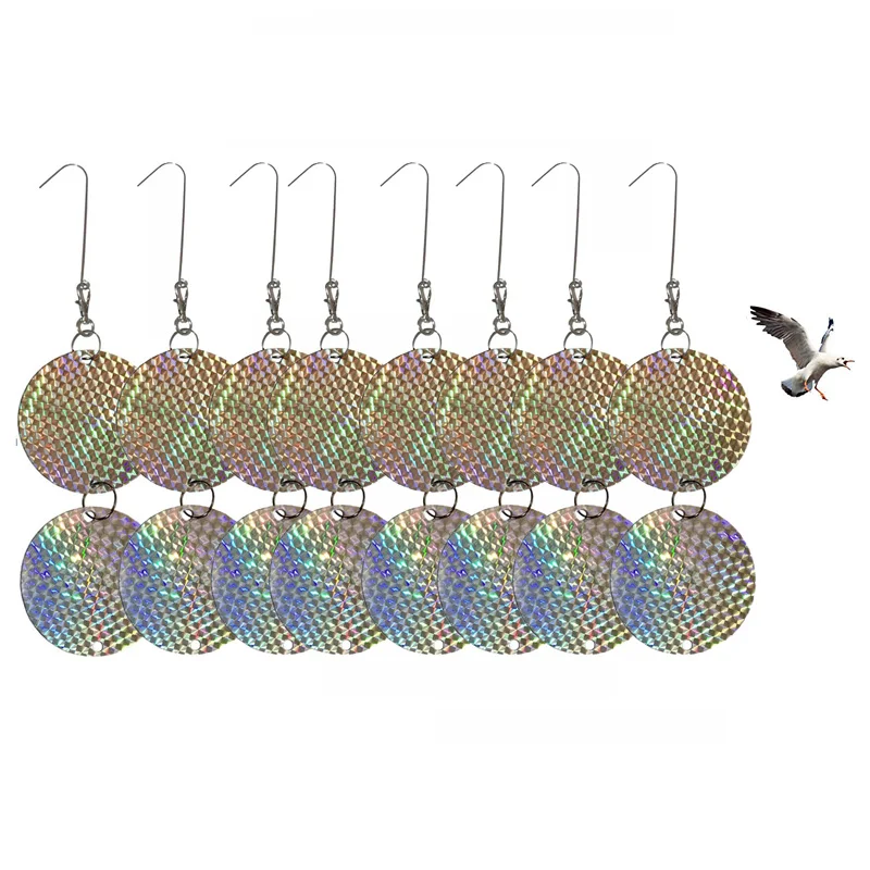 8 Set Bird Scarer Reflective Discs Woodpecker Pigeon Crow Hawk Deterrent Bird Repellent 360 Degree Disks
8 Set Bird Scarer Reflective Discs Woodpecker Pigeon Crow Hawk Deterrent Bird Repellent 360 Degree Disks