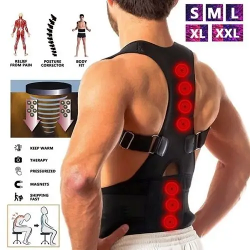 Male Female Adjustable Magnetic Posture Corrector Corset Back Brace Back Belt Lumbar Support Straight Corrector de espalda S-XXL
Male Female Adjustable Magnetic Posture Corrector Corset Back Brace Back Belt Lumbar Support Straight Corrector de espalda S-XXL