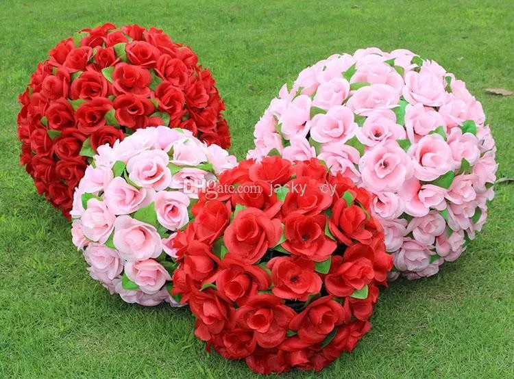 2016 New 50cm Large Simulation Silk Flowers Artificial Rose Kissing Ball For Wedding Valentine's Day Party Decoration Supplies
2016 New 50cm Large Simulation Silk Flowers Artificial Rose Kissing Ball For Wedding Valentine's Day Party Decoration Supplies