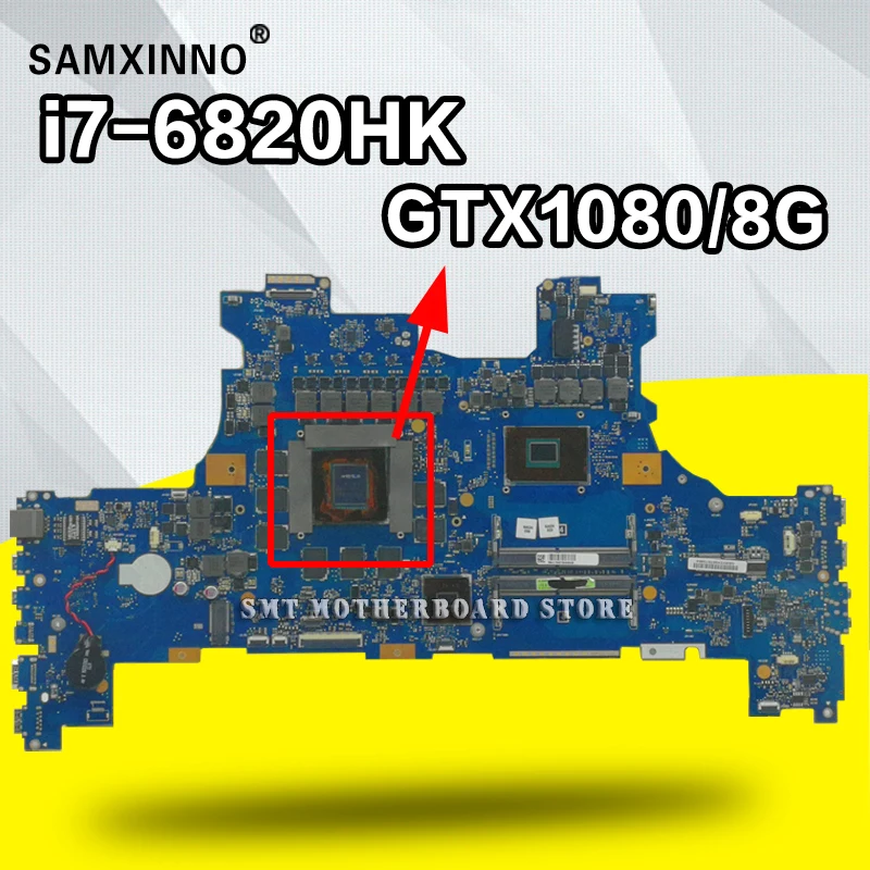 G701VI MB._0M/I7-6820HK GTX1080M/8GB Video G701VI Laptop Motherboard For Asus G701 G701V G701VI Mainboard 100% Teste OK
G701VI MB._0M/I7-6820HK GTX1080M/8GB Video G701VI Laptop Motherboard For Asus G701 G701V G701VI Mainboard 100% Teste OK