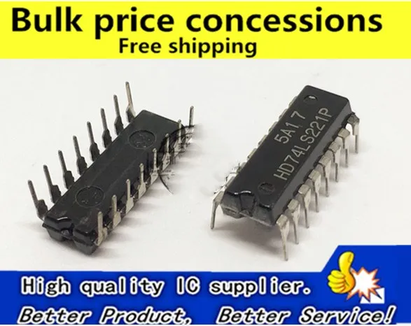 Freeshipping 10pcs/50pcs/100pcs SN74LS221N HD74LS221P 74LS221 DIP16 multivibrator monostable
Freeshipping 10pcs/50pcs/100pcs SN74LS221N HD74LS221P 74LS221 DIP16 multivibrator monostable
