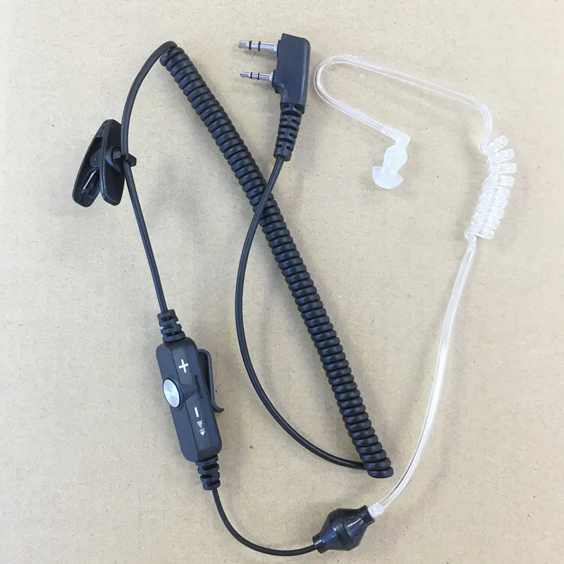 Honghuismart прозрачная Воздушная трубка Регулировка громкости K разъем для Kenwood Baofeng BF