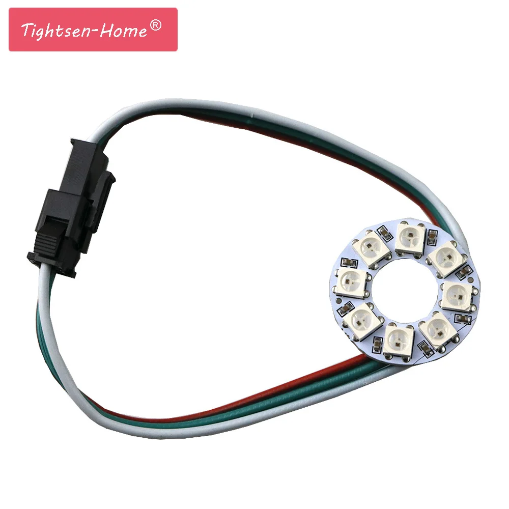 WS2812B Module Strip 8 Bits LEDs 5050 Rgb Individual Addressable Ring Round Led Pixel Lamp Light Board DC5V White/Black 8LEDS
WS2812B Module Strip 8 Bits LEDs 5050 Rgb Individual Addressable Ring Round Led Pixel Lamp Light Board DC5V White/Black 8LEDS