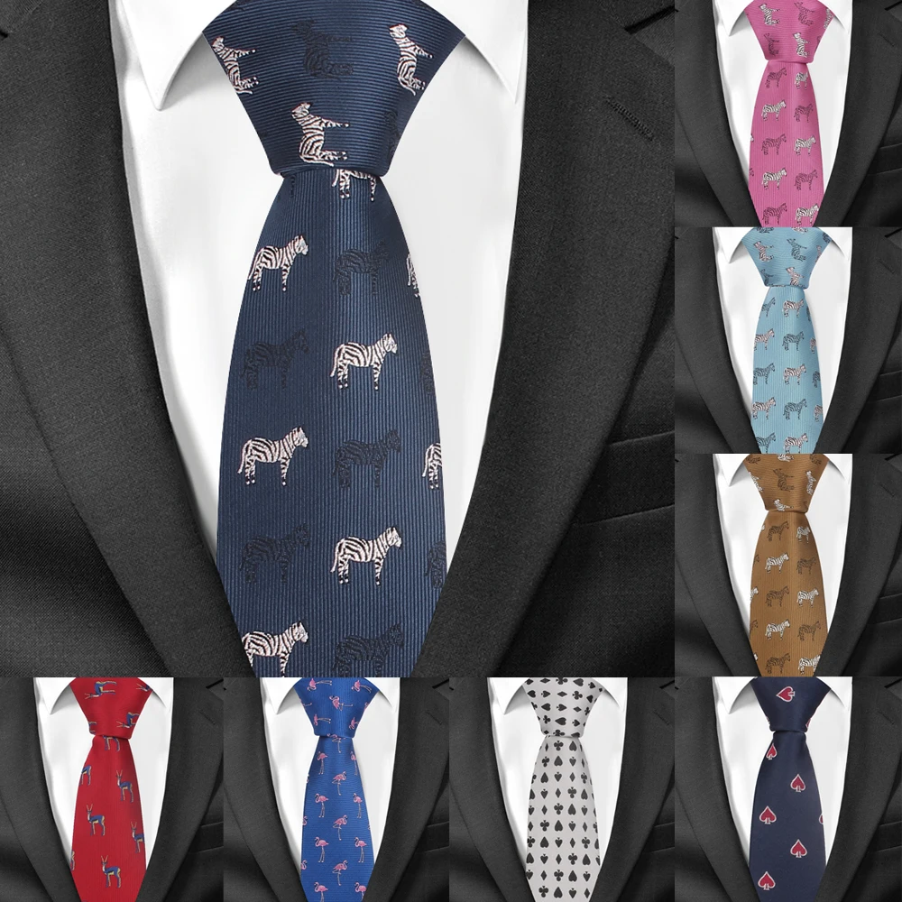 Cartoon Neckk Tie For Men Polyester Jacquard Animal Necktie for Wedding Business Suits 6cm Skinny Ties Slim Men Tie Gravatas
Cartoon Neckk Tie For Men Polyester Jacquard Animal Necktie for Wedding Business Suits 6cm Skinny Ties Slim Men Tie Gravatas