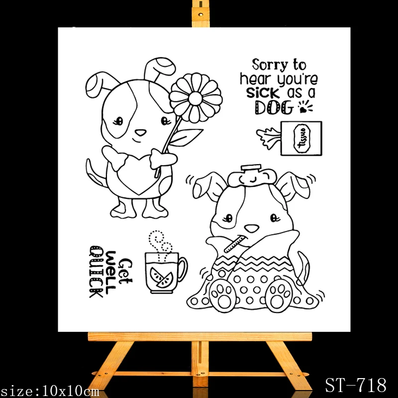 AZSG Stylish puppy Clear Stamps For DIY Scrapbooking Rubber Stamp/ Seal Paper Craft Clear Stamp Card Making
AZSG Stylish puppy Clear Stamps For DIY Scrapbooking Rubber Stamp/ Seal Paper Craft Clear Stamp Card Making