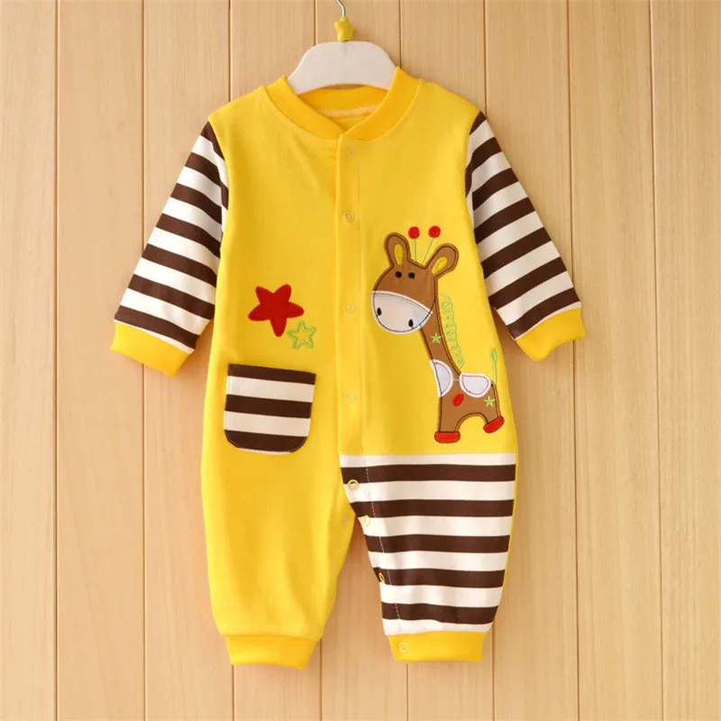 Newborn Baby Romper 100% Cotton Long Sleeve Rompers Cotton Yellow Deer Pattern Infant Bebe Clothing Jumpsuit 0-12M
Newborn Baby Romper 100% Cotton Long Sleeve Rompers Cotton Yellow Deer Pattern Infant Bebe Clothing Jumpsuit 0-12M