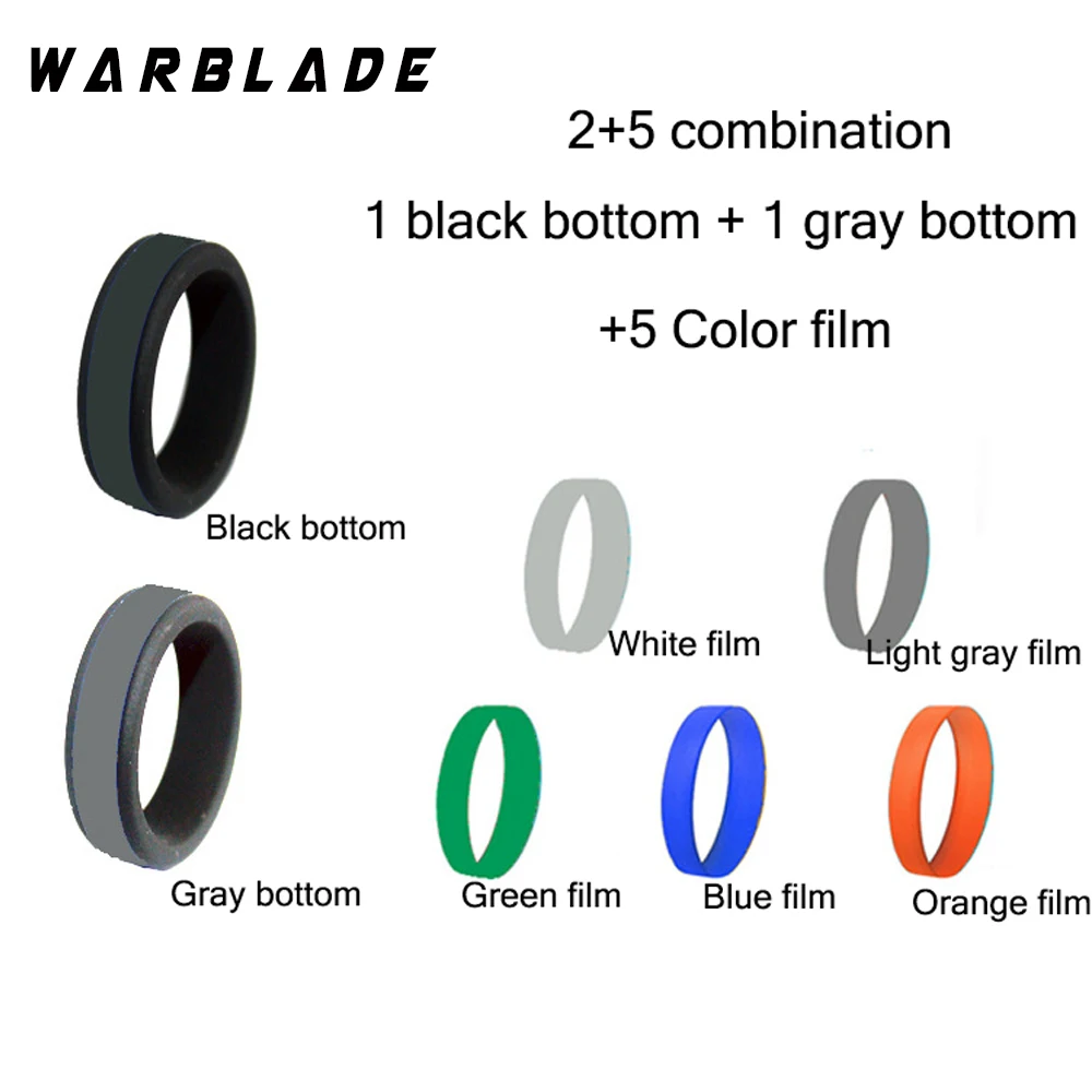 WarBLade новое 8 мм Гипоаллергенное перекрестное гибкое Силиконовое кольцо может DIY
