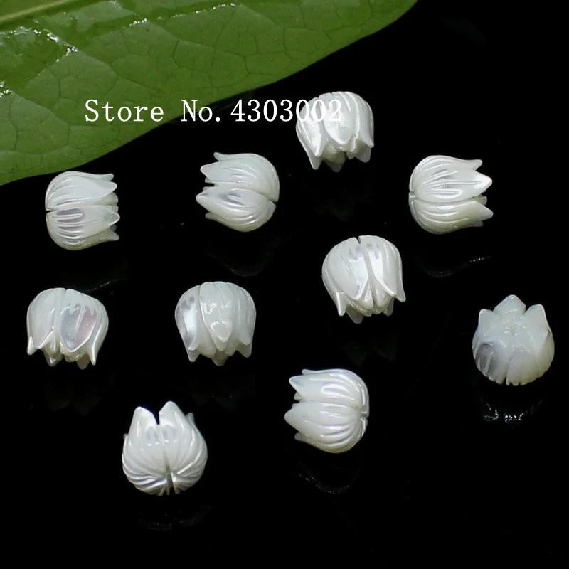 50pcs/lot 8mm Natural Tulip Flower Mother of Pearl shell for DIY Jewelry Magnolia Flower MOP Pearl shell Beads
50pcs/lot 8mm Natural Tulip Flower Mother of Pearl shell for DIY Jewelry Magnolia Flower MOP Pearl shell Beads